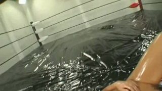 Thicc Asian Oil Wrestling (Loser Gets Fucked)