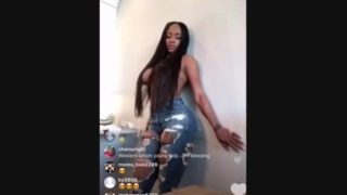 Instagram Model Nip Slip during Live Photo Shoot