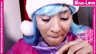 Christmas 2020 Bulma uncensored cosplay POV blowjob & cum swallow – Short version ドラゴンボールブルマーコスプレ無修正