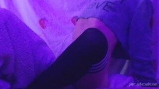 Amateur hot skinny brunette Has Multiple Orgasm Rubbing Her Pussy On The Pillow humping pillow Jk